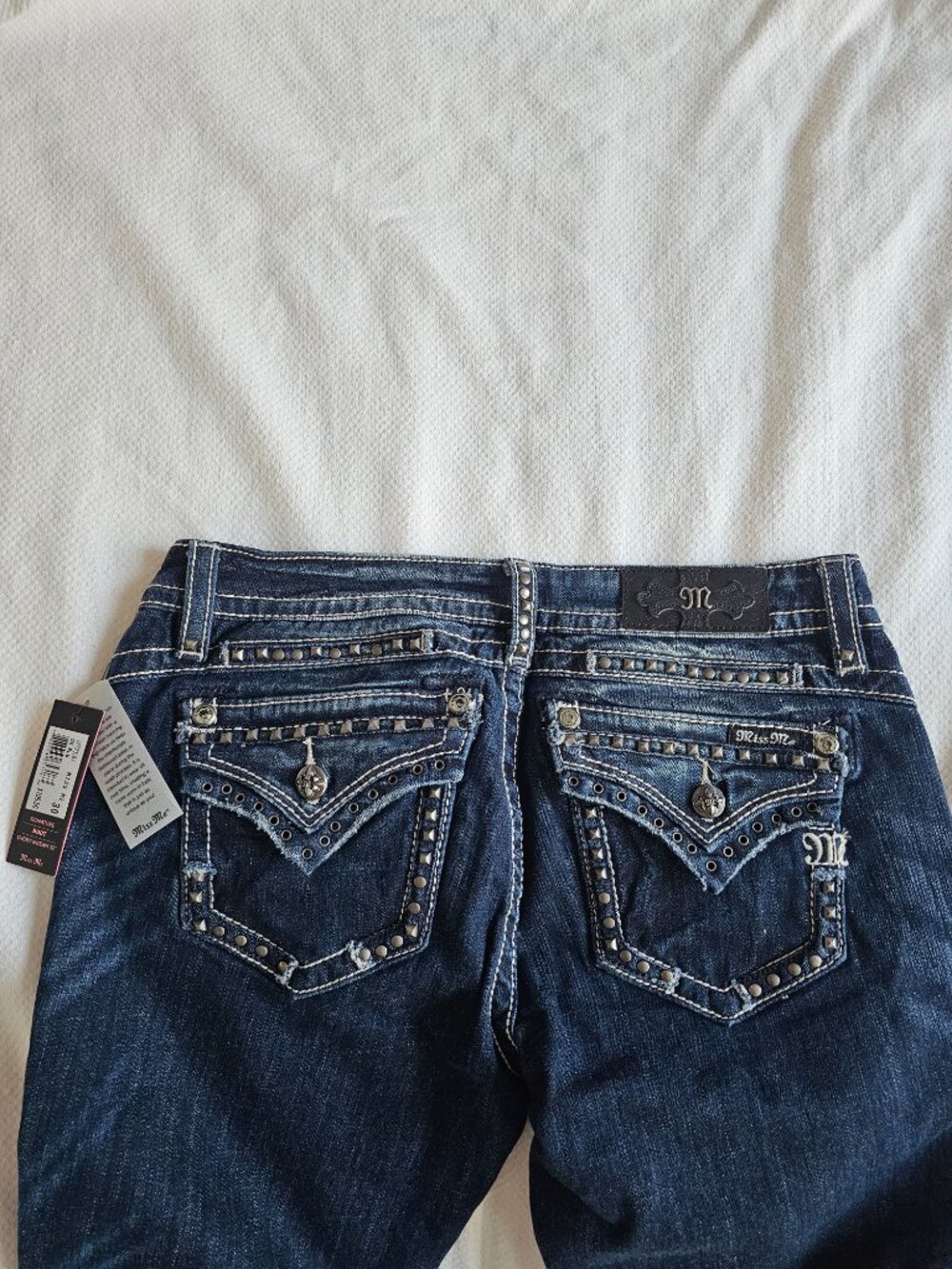 Miss Me Jeans DK BLUE 30/ Short Inseam 32 Model #JP7231BV - Picture 7 of 13
